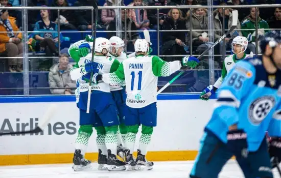 Девять шайб на двоих забросили «Сибирь» и «Салават Юлаев»